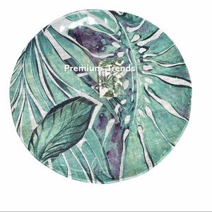 Tommy Bahama 4 Palm Print Melamine Dinner Plates